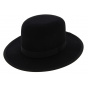 Black Wool Felt MiddleWest Hat - Traclet