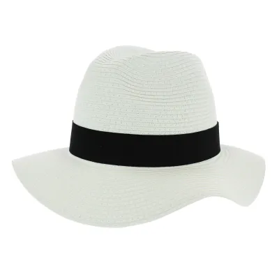 Chapeau Traveller Acapulco Paille Papier Blanc - Traclet Reference : 702 | Chapellerie Traclet