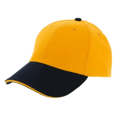 Liberty Sandwich Strapback Cap Yellow & Navy - Traclet Reference: 2198 | Traclet Hat Shop