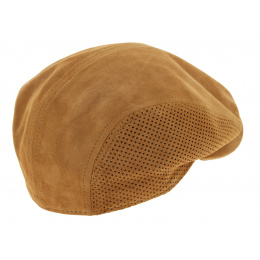 Casquette Bec de Canard Range Cuir Cognac