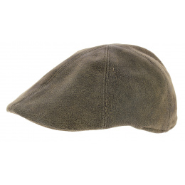 Casquette Plate Invecchiata Cuir Vieilli - Traclet