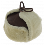 Brown Leather & Sheepskin Andventurer Ushanka - Traclet