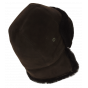 Brown Sheepskin Cossack Hat / Ushanka - Traclet