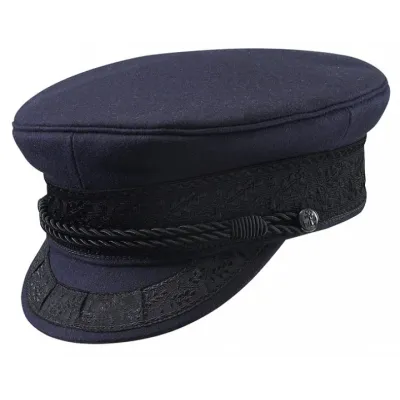 Navy blue sailor cap - Prinz Heinrich Reference: 7518 | Traclet Hat Shop