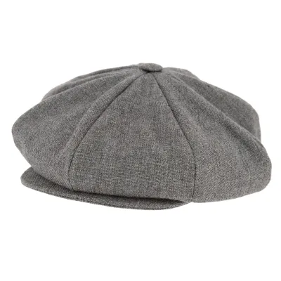 Irish Cap Kilkenny Virgin Wool Grey - Hanna Hats Reference: 1168 | Chapellerie Traclet