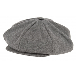 Irish Kilkenny Virgin Wool Grey Cap - Hanna Hats