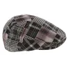 Casquette Plate Brit Coton Noir & Beige - Aussie Apparel Reference : 4071 | Chapellerie Traclet