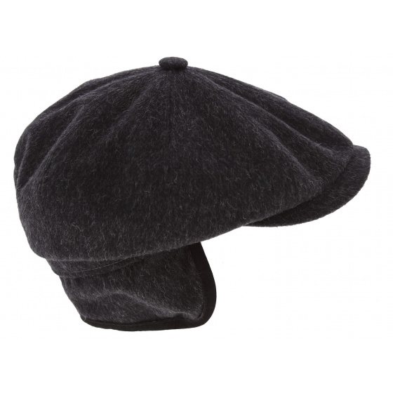 Casquette Hatteras Tyrol Cache-Oreilles Loden Anthracite - Stetson Casquette Hatteras Tyrol Cache-Oreilles Loden Anthracite - Stetson