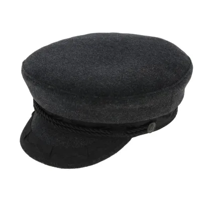 Prinz Heinrich Anthracite Wool Sailor Cap - Traclet Reference: 4088 | Traclet Hat Shop