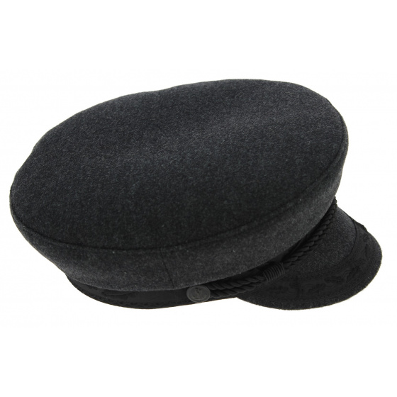 Prinz Heinrich Anthracite Wool Sailor Cap - Traclet