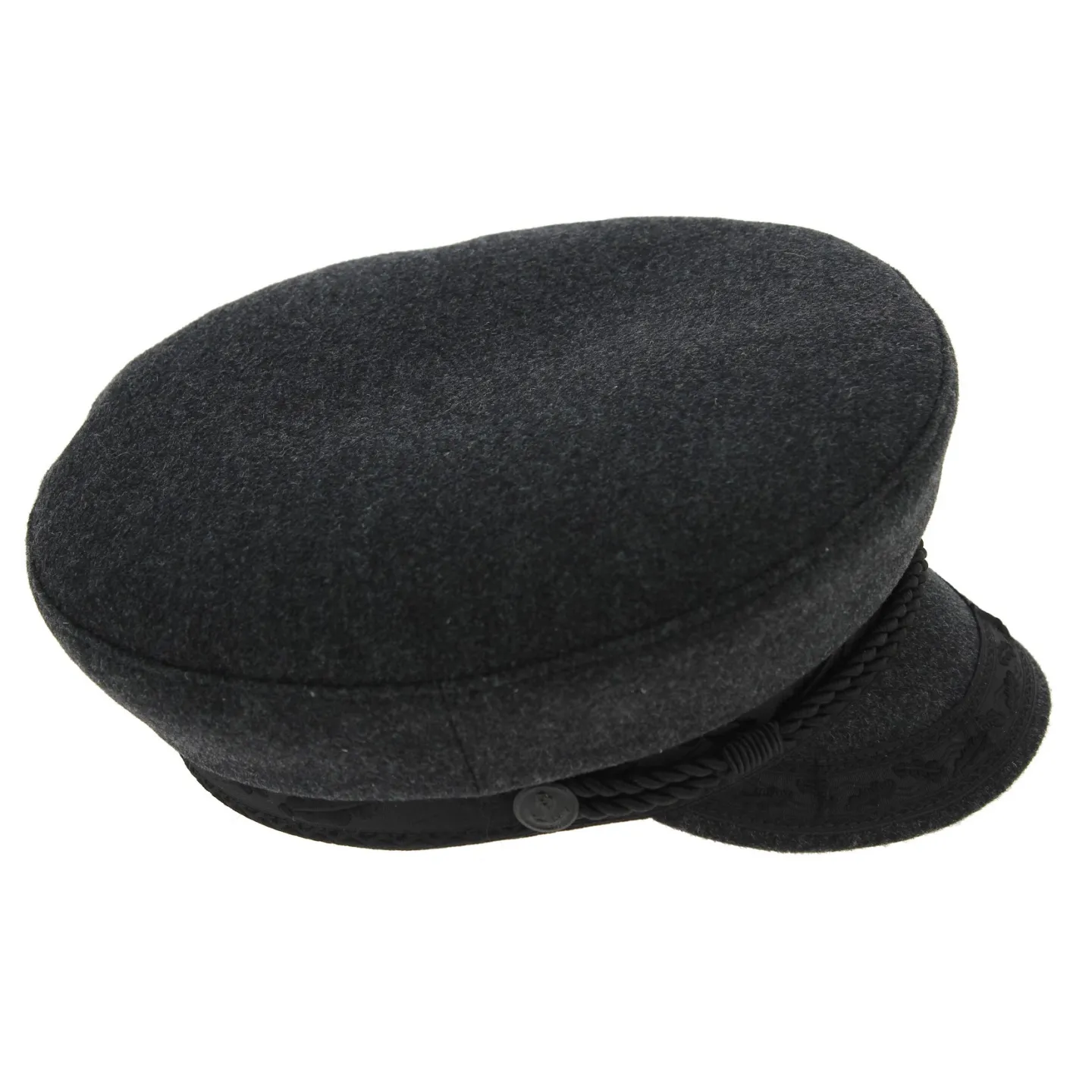 Casquette Marin Prinz Heinrich Laine Anthracite - Traclet Reference : 4088 | Chapellerie Traclet