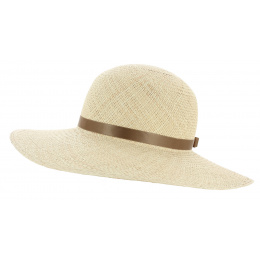 Loja Panama Straw Wide-Brimmed Hat Natural - Traclet