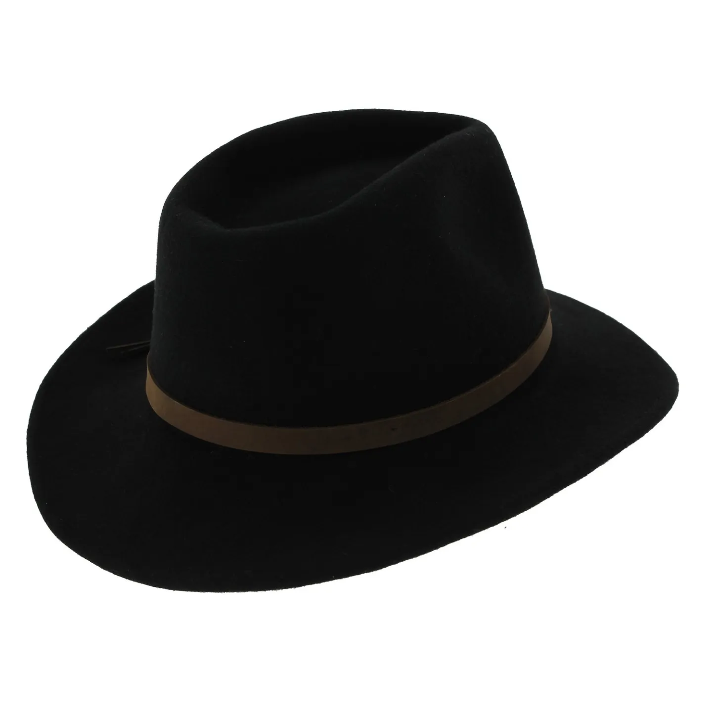 Chapeau Traveller Riverhat Feutre Laine Noir - Hatland Reference : 2997 | Chapellerie Traclet