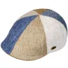 Casquette bombée patchwork beige Reference : 7031 | Chapellerie Traclet