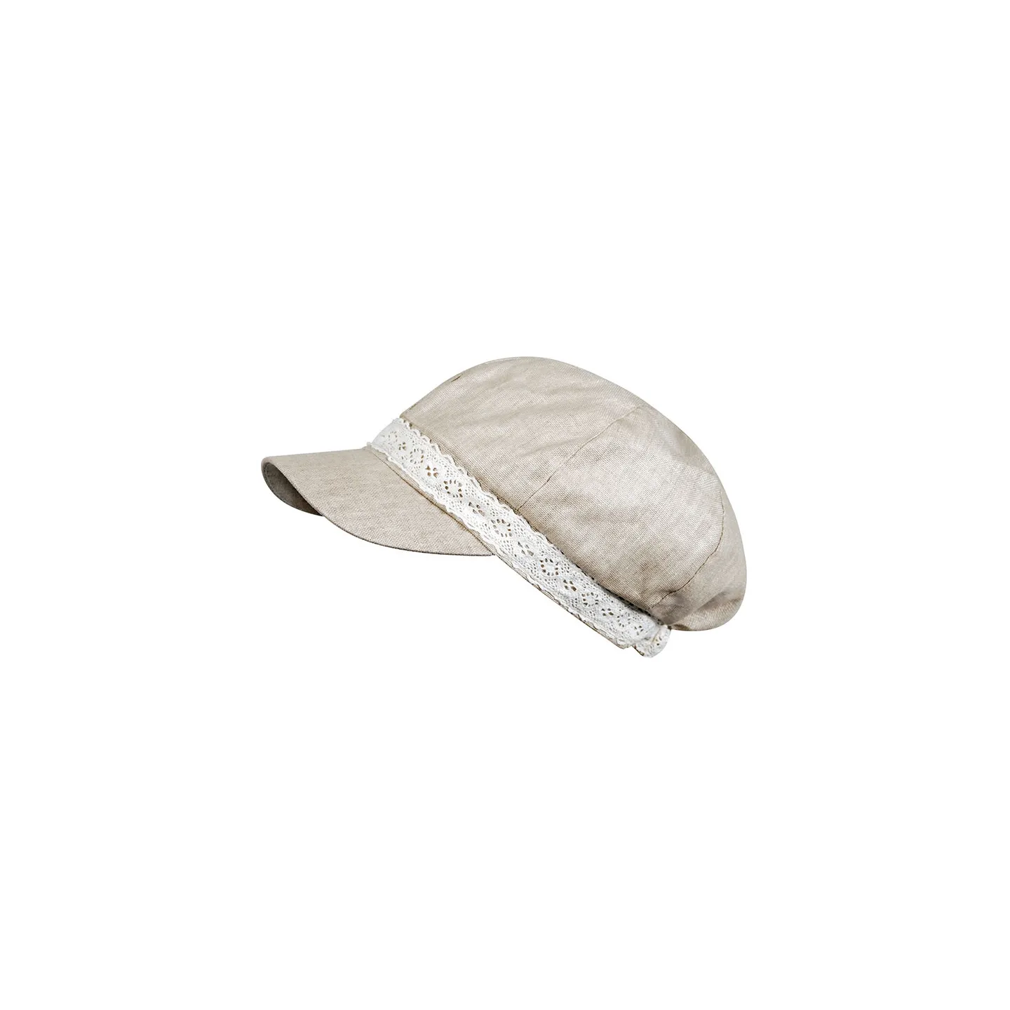 Casquette gavroche Liberty coton beige Reference : 3728 | Chapellerie Traclet