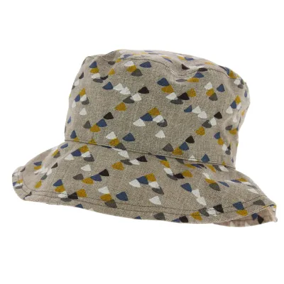 Telia Beige Plasticized Cotton Rain Bucket Hat - Mtm Reference: 2918 | Traclet Hat Shop