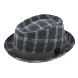 Checked Trilby / Pork Pie hat - Traclet