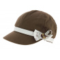 Bohemia Retro Cotton Newsboy Cap Brown - Traclet