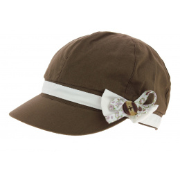 Bohemia Retro Cotton Newsboy Cap Brown - Traclet