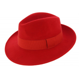 Fédora Waterproof Hat Felt Wool Vanador Red - Traclet