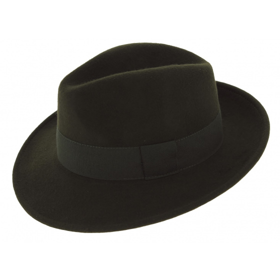 Fédora Raincoat Wool Felt Hat Vanador Olive - Traclet
