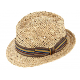 Varadero Natural Straw Trilby Hat - Traclet