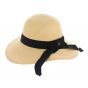 Panama Hat Natural Black Ribbon