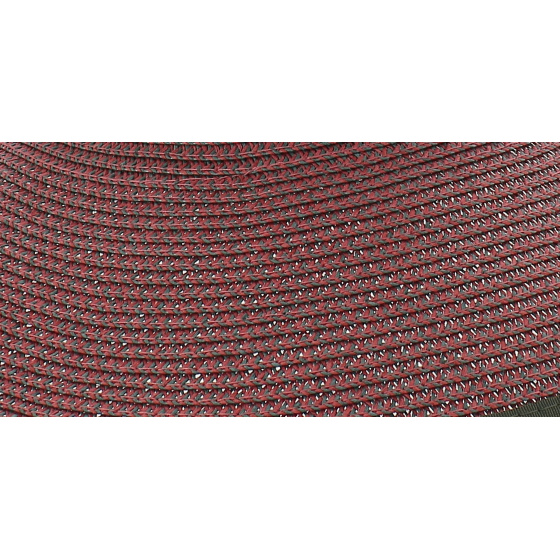 Pink brimless straw sun hat