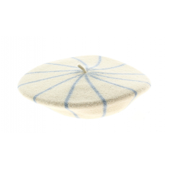 Children's Beret with Sky Blue Stripes - Le Béret Français
