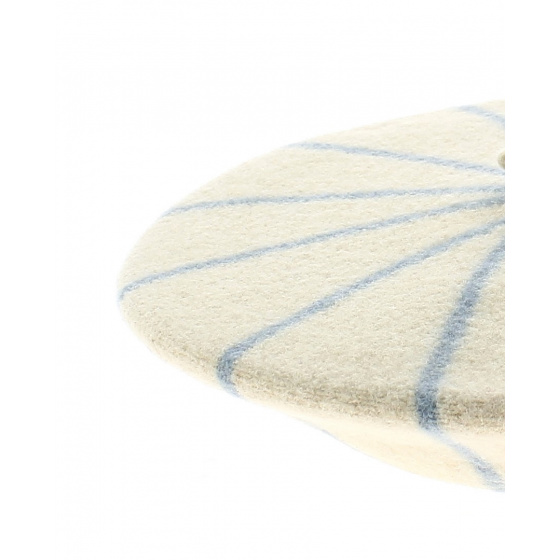Children's Beret with Sky Blue Stripes - Le Béret Français