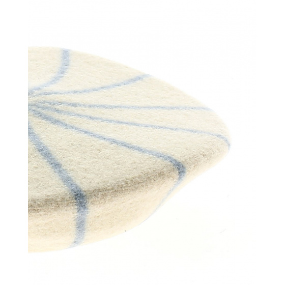Children's Beret with Sky Blue Stripes - Le Béret Français