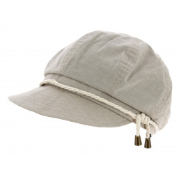 Casquette Gavroche Asmara Été Lin & Coton Beige - Wegener