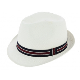 Carpinetto White Paper Straw Children's Hat - Crambes