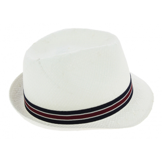 Chapeau Enfant Carpinetto Paille Papier Blanc - Crambes Chapeau Enfant Carpinetto Paille Papier Blanc - Crambes