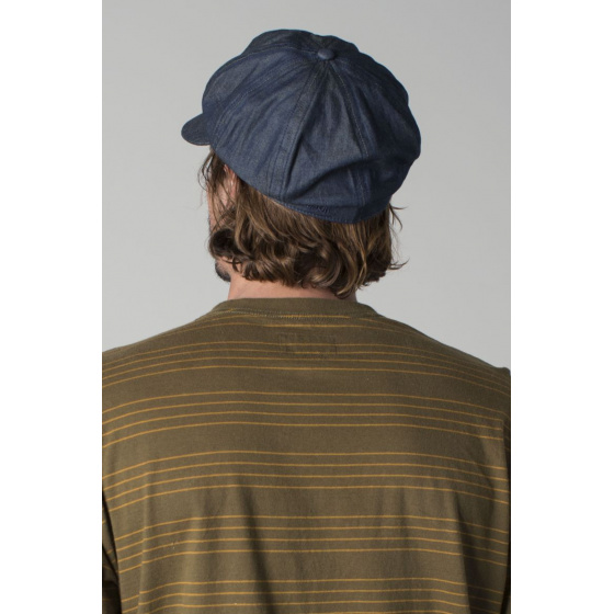 Retro Montreal Cap Marlon Brando Style Blue Denim - Brixton