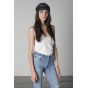 Retro Montreal Cap Marlon Brando Style Blue Denim - Brixton