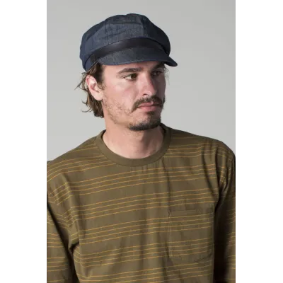 Casquette Rétro Montreal Style Marlon Brando Bleu Denim - Brixton Reference : 3029 | Chapellerie Traclet