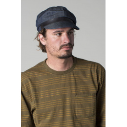 Retro Montreal Cap Marlon Brando Style Blue Denim - Brixton