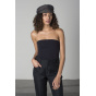 Thirsty Newsboy Cap Washed Black Cotton - Brixton