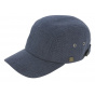 Blue Cotton Hipster Baseball Cap - Mtm