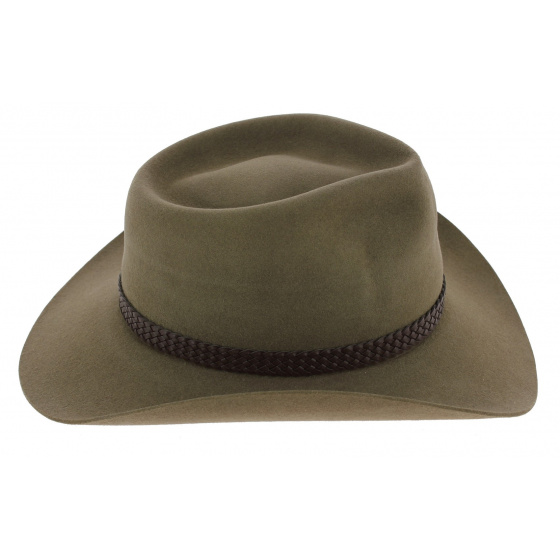 Snow River Akubra Felt Hat - Sand khaki