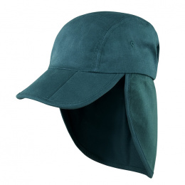 Casquette Saharienne Assouan Coton Verte- Traclet