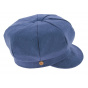 Antje Linen Newsboy Cap Blue - Mayser