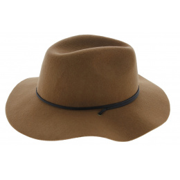 Chapeau Traveller The Lee Feutre Laine Marron - Coal
