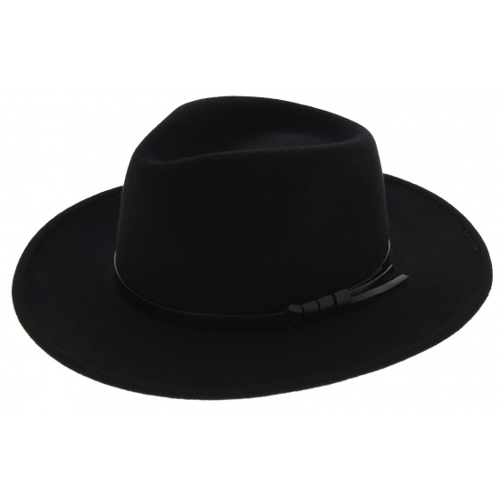 Traveller Toledo Waterproof Wool Felt Hat Black - Traclet