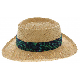 Raffia gambler hat - Scala
