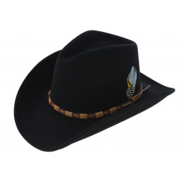 Cow Boy Hat - KEELINE Black