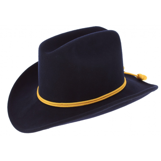 Navy Wool Felt Union Officer Hat - Traclet