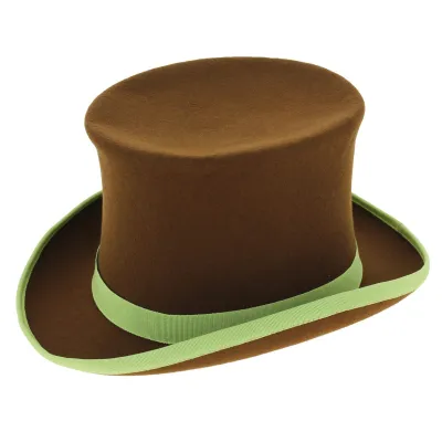 Chapeau Haut de Forme Hatta Feutre Laine Marron - Traclet Reference : 3005 | Chapellerie Traclet