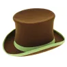 Brown Wool Felt Hatta Top Hat - Traclet Reference: 3005 | Traclet Hatmakers
